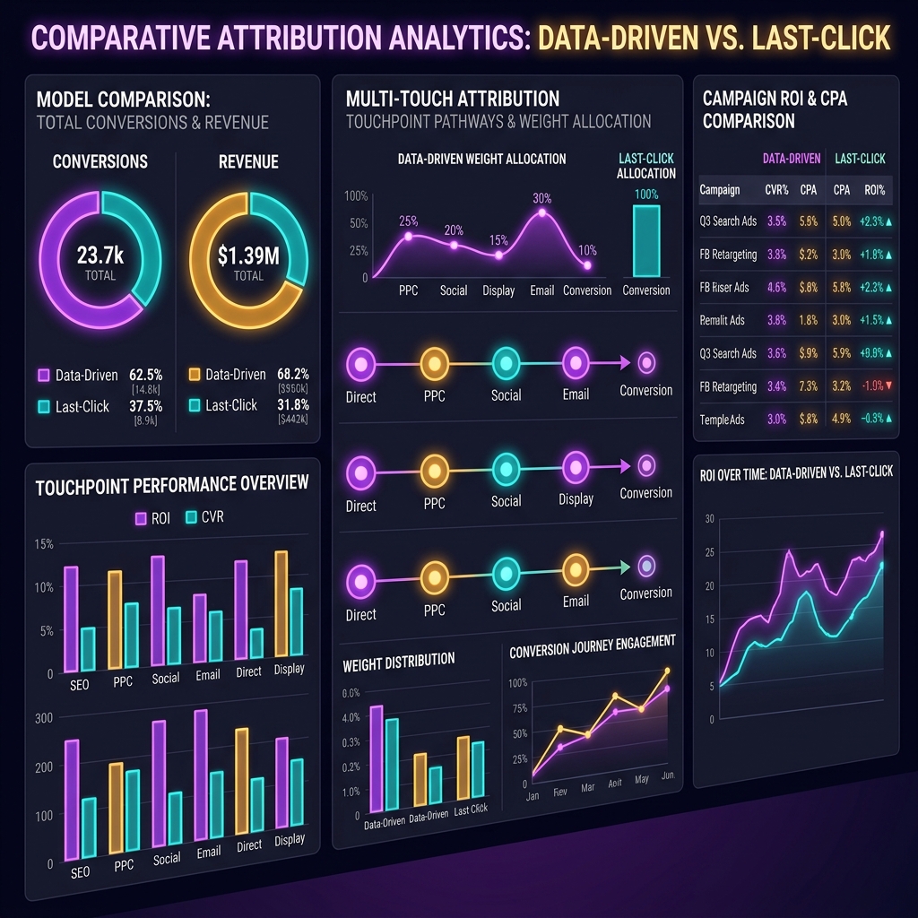 Data-Driven Attribution vs Last-Click Analytics: Organic Conversion Modeling