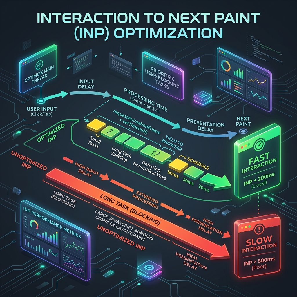 INP (Interaction to Next Paint) Optimization: Fixing Main-Thread Bottlenecks