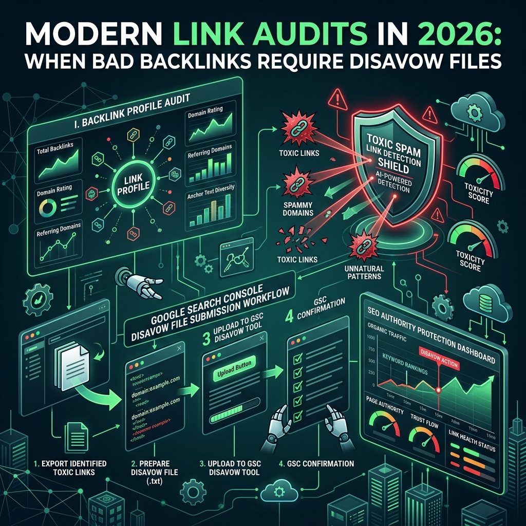 Modern Link Audits in 2026: When Bad Backlinks Require Disavow Files