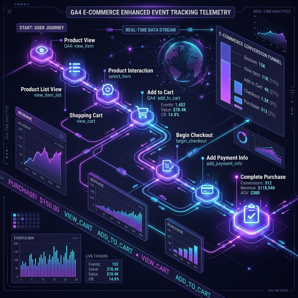 GA4 E-commerce Event Implementation: Custom Telemetry for Purchases