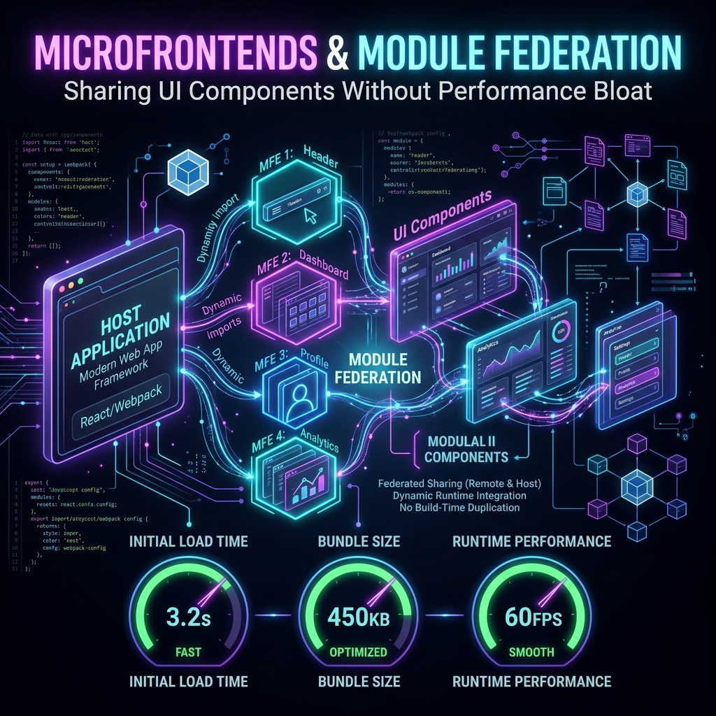 Microfrontends & Module Federation: Sharing UI Components Without Performance Bloat