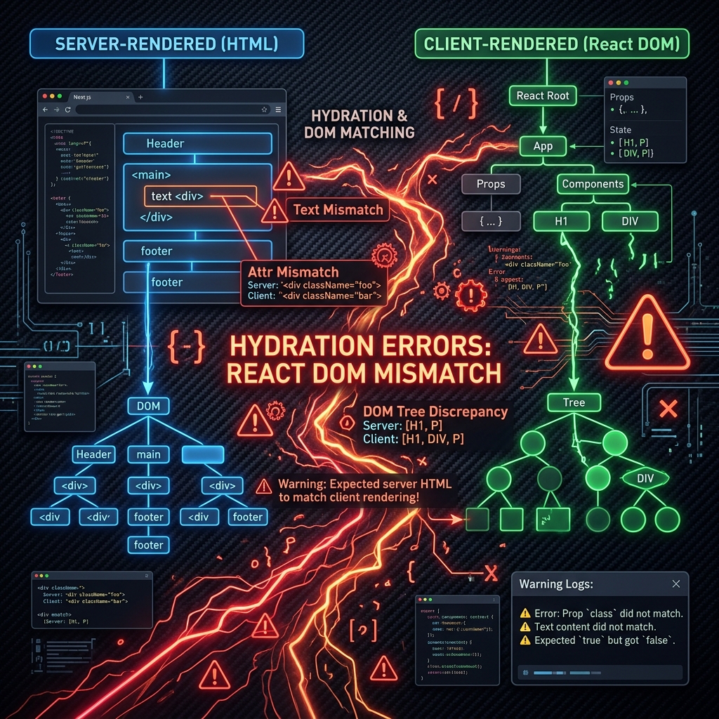 Next.js Hydration Errors: How to Diagnose and Fix React Mismatches
