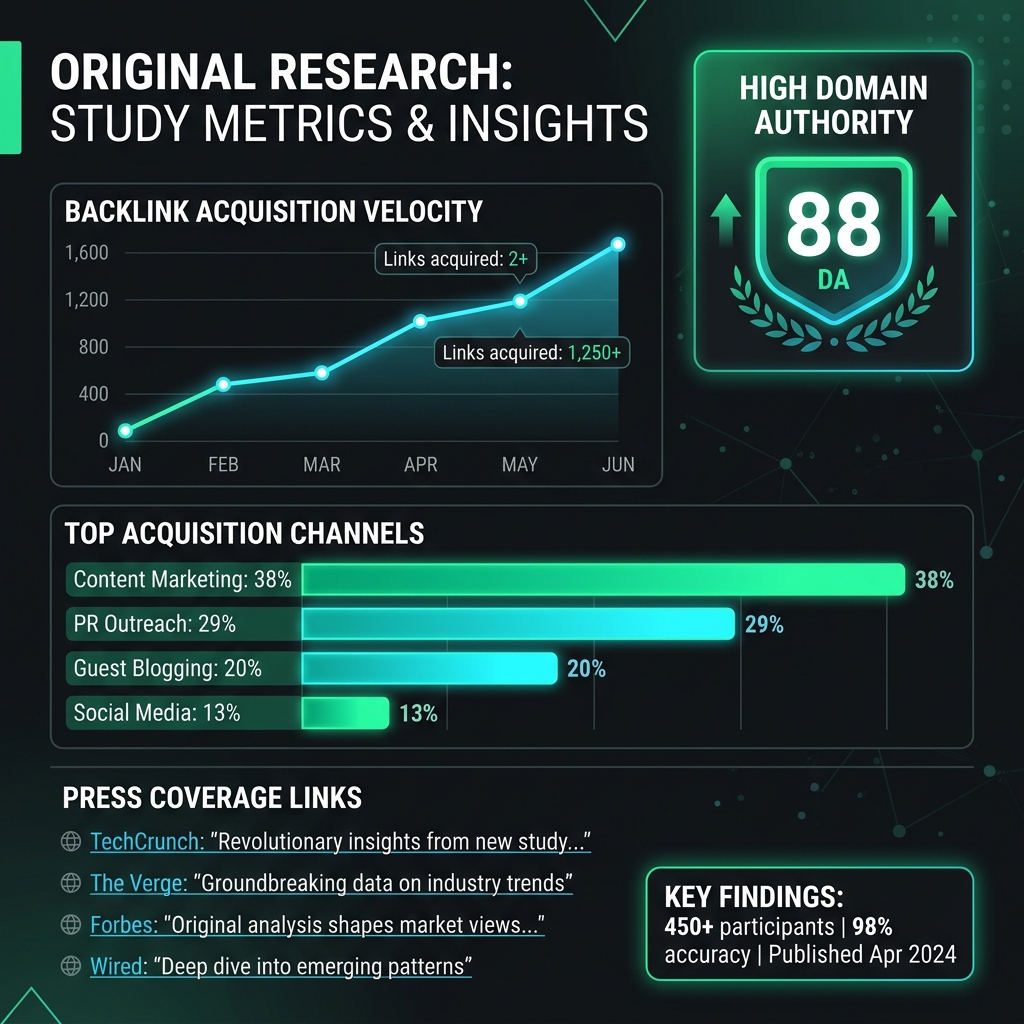 Data-Driven Original Research Studies: Generating High-Authority Backlinks
