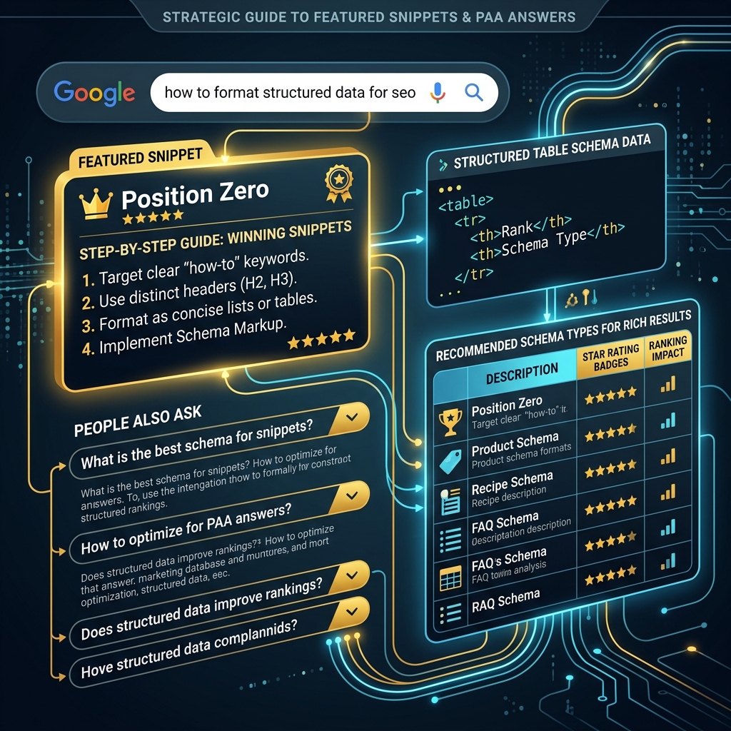 Winning Google Featured Snippets & PAA Answers: Structural Formatting
