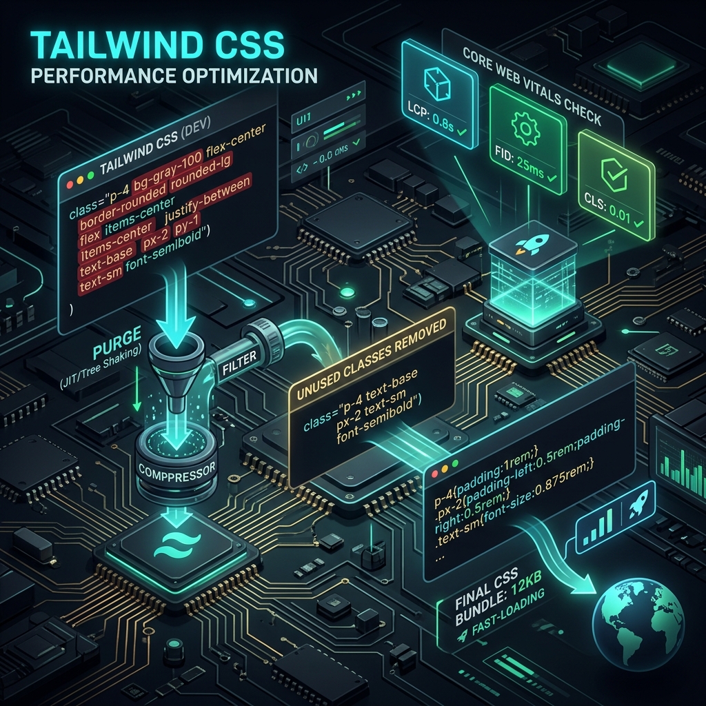 Tailwind CSS Performance Optimization for Core Web Vitals